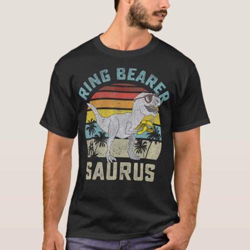 Ring Bearer Saurus Dinosaur Wedding T Re Ring Secu T_Shirt