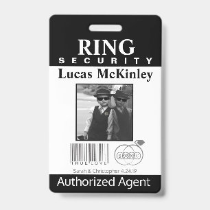 Ring Bearer Security Badge