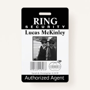 Ring Bearer Security Badge