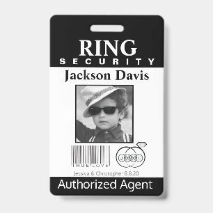 Ring Bearer Security Badge