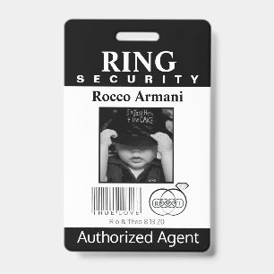 Ring Bearer Security Badge
