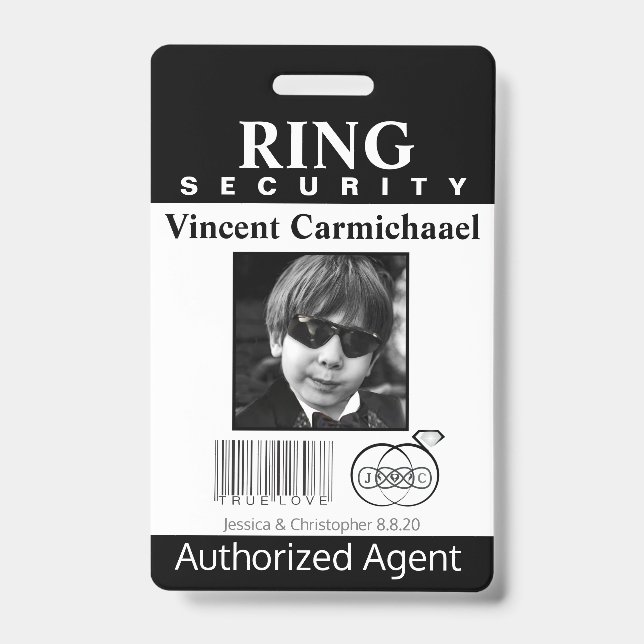 Ring Bearer Security Badge (Front)
