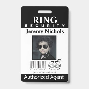 Ring Bearer Security Badge