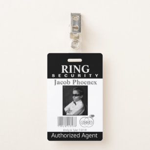 Ring Bearer Security Badge