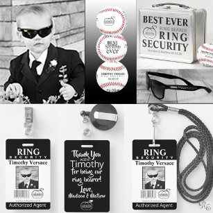 Personalized Ring Bearer Security Badge for Your Special Day – Bird's Wood  Shack & Bird's Gift Shack