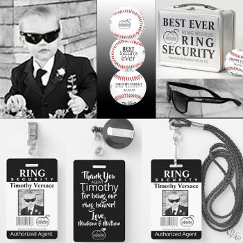 Ring Bearer Security Badge by RoyalElegance at Zazzle
