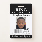 Ring security badge sale for ring bearer