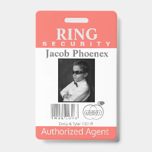 Ring Bearer Security Badge
