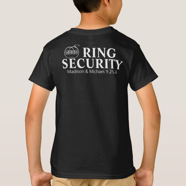 Ring Bearer Security T Shirt (Back)