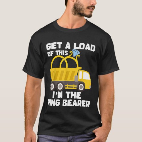 Ring Bearer Shirt Funny Wedding Truck Boys Gift Id