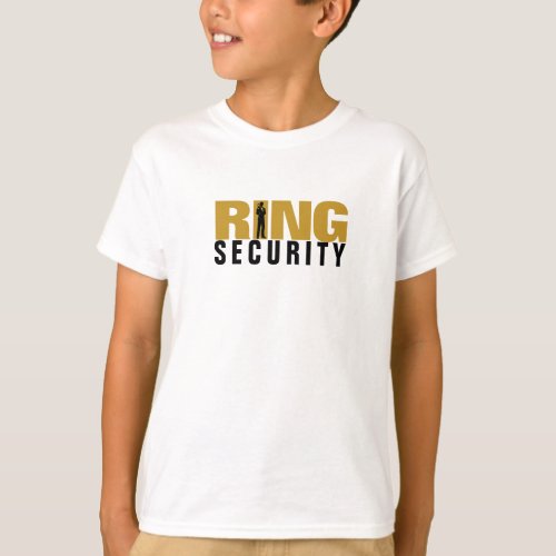 Ring Bearer SPY security ring toddler shirt