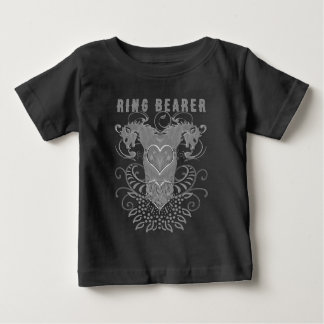 Ring Bearer T-shirt Vintage Lion Rampant Gray