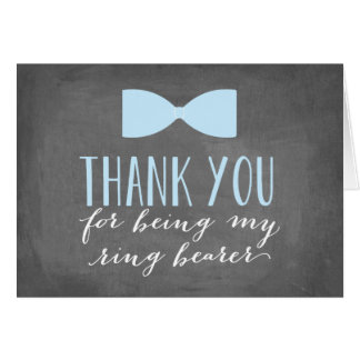 Ring Bearer Thank You | Groomsman Card