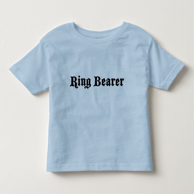 ring bearer toddler t-shirt (Front)