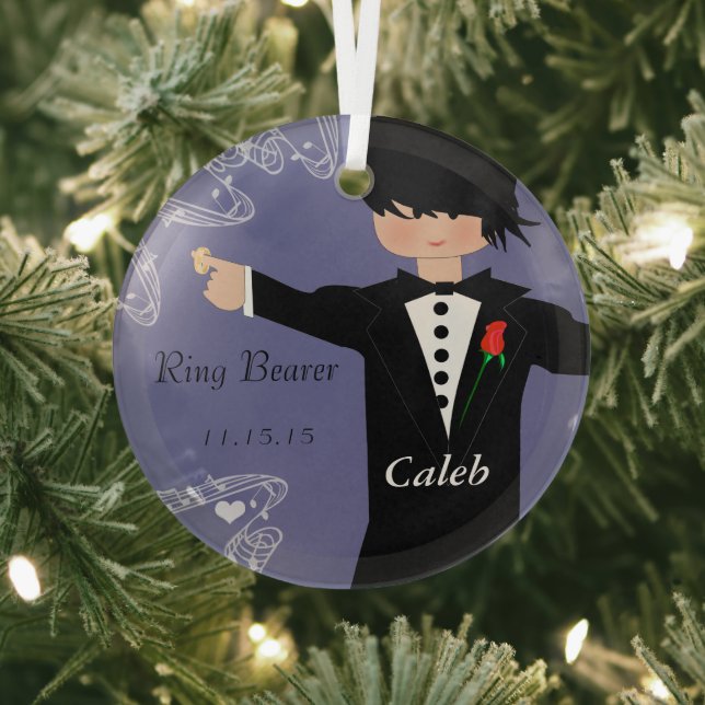 Ring Bearer Wedding Christmas Ornament (Insitu)