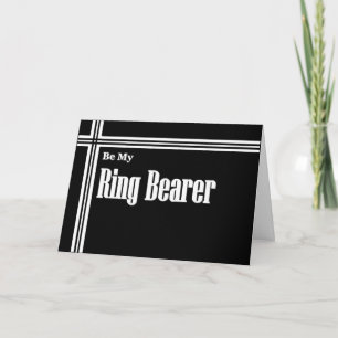 RING BEARER Wedding Invitation with Stripes