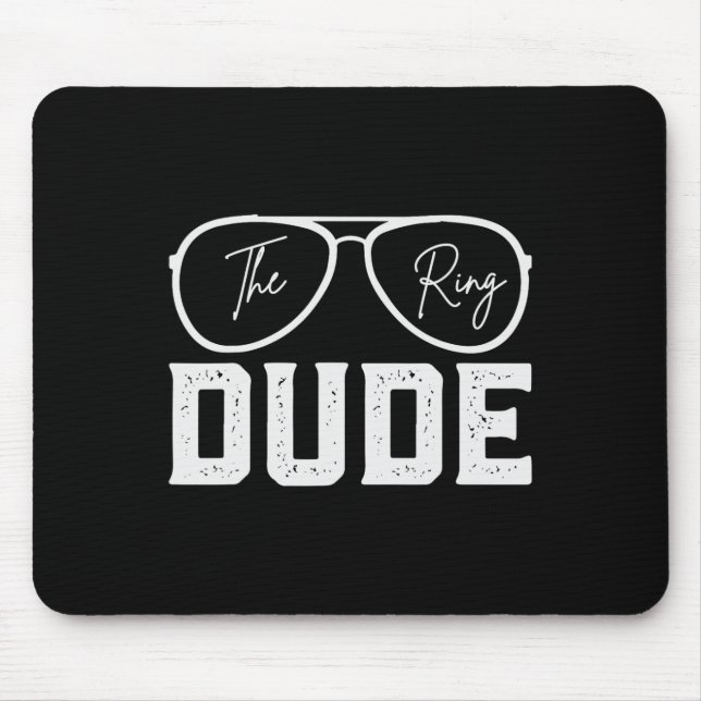 Ring Bearer Wedding Party Ring Security Dude Marri Mouse Pad (Front)