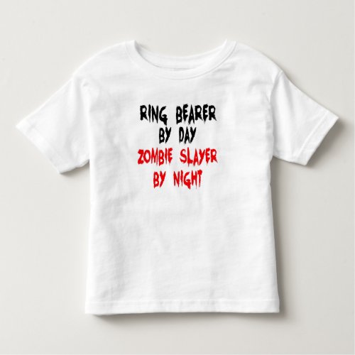 Ring Bearer Zombie Slayer Toddler T_shirt