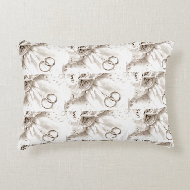 ***RING BEARER'S PILLOW*** FOR NEWLYWEDS TO BE ACCENT PILLOW (Front)