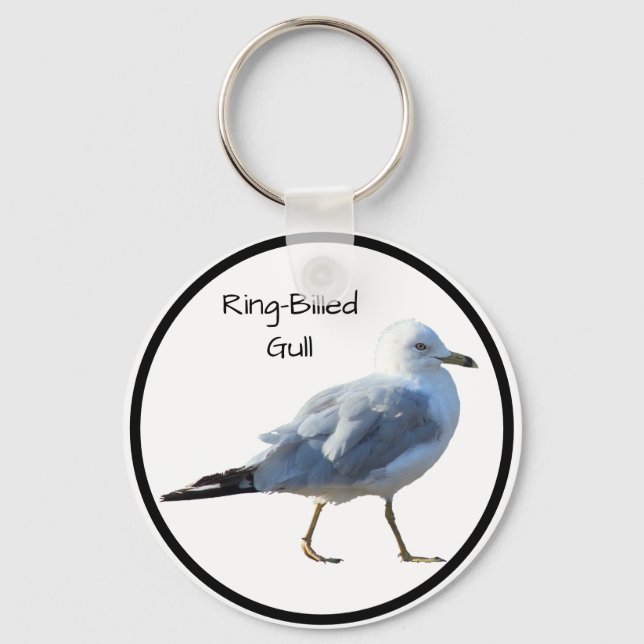 Ring-Billed Gull Keychain (Front)