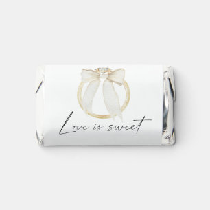 Ring Bow Bridal Shower Love is sweet Hershey's Miniatures
