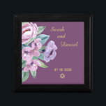 Ring Box for Periwinkle Joy Purple Floral Wedding<br><div class="desc">The jewelry box is fully customizable and the perfect ring box for a Wedding.  The box coordinates well with the matching Periwinkle Joy Purple Wedding invitations and cards.  You will be impressed with the high quality and vivid printing.</div>