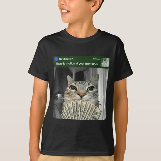 Ring Cat With Motion Meme  T-Shirt (Front)