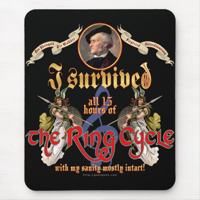 Ring Cycle Survivor Mouse Pad (Front)