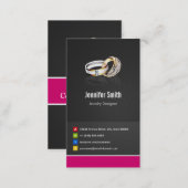 Ring Design Jeweler Jeweller Jewelry Jewellery Business Card (Front/Back)