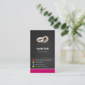 Ring Design Jeweler Jeweller Jewelry Jewellery Business Card (Standing Front)