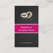 Ring Design Jeweler Jeweller Jewelry Jewellery Business Card (Back)