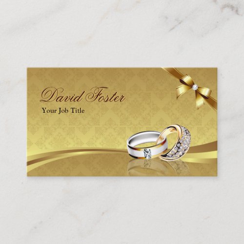Ring Diamond Gold Jeweler Jewelry Jewellery Business Card Template