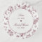 Ring Dish Bridesmaid Elegant Burgundy Floral