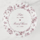 Ring Dish Bridesmaid Elegant Burgundy Floral