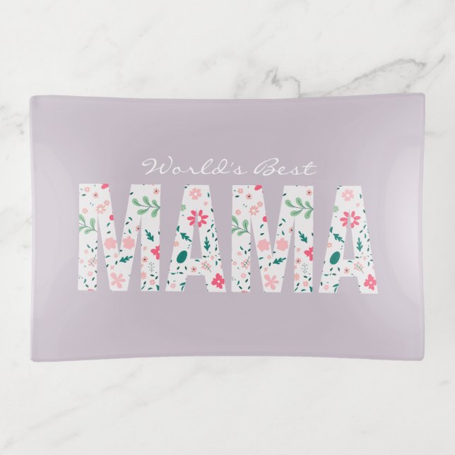 Ring Dish Personalized for Mom Trinket Tray (Front)