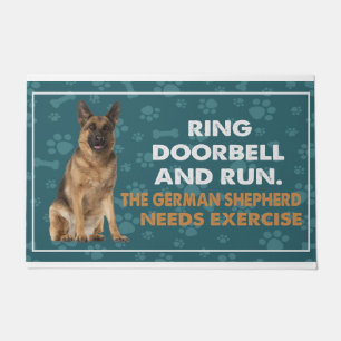 Ring Doorbell And Run The German Shepherd Needs Ex Doormat