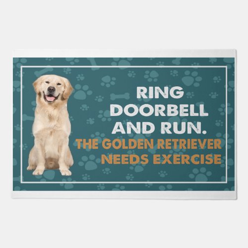 Ring Doorbell And Run The Golden Retriever Needs E Doormat