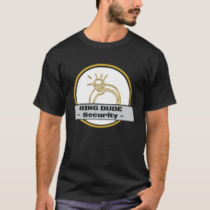 Ring Dude Security Ring Bearer Boys Wedding Party T-Shirt