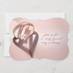 Ring Exchange Wedding Invitation