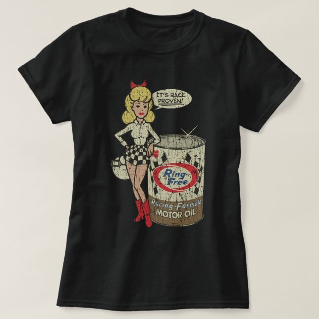 Ring Free Oil Race Proven 1923 T-Shirt (Design Front)