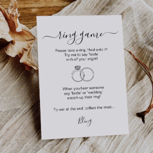 Ring Game Bridal Shower Printable Ring Hunt Game Invitation