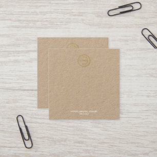 Ring Holder Display Add Your Logo Kraft Square Business Card