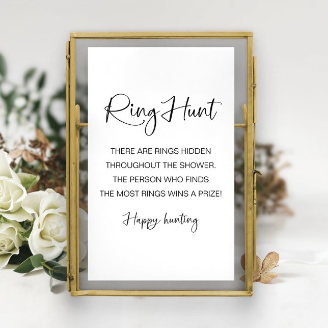 Ring Hunt Bridal Shower Game Invitation (Creator Uploaded)