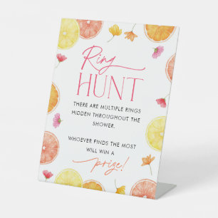 Ring Hunt Sign Bridal Shower Game Main Squeeze