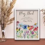 Ring Hunt Wildflower Charm Bridal Shower Game Poster<br><div class="desc">Ring Hunt Wildflower Bridal Shower activity game with personalized instructions. This watercolor botanical design has a pretty border of wildflowers including daisy poppy cornflower coneflower buttercup clover and bluebell. An elegant modern floral with bouncy calligraphy. Perfect for rustic country, cottagecore / countrycore or bohemian, floral, natural garden theme etc. Please...</div>