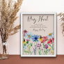 Ring Hunt Wildflower Charm Bridal Shower Game Poster
