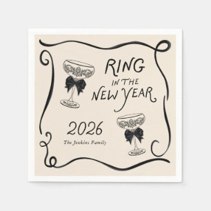 Ring in the New Year Paper Napkin