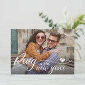 Ring In The New Year Wedding Save The Date Announcement (Standing Front)