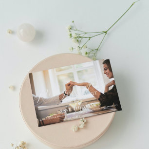 Ring in the new year Wedding Save the date Invitation