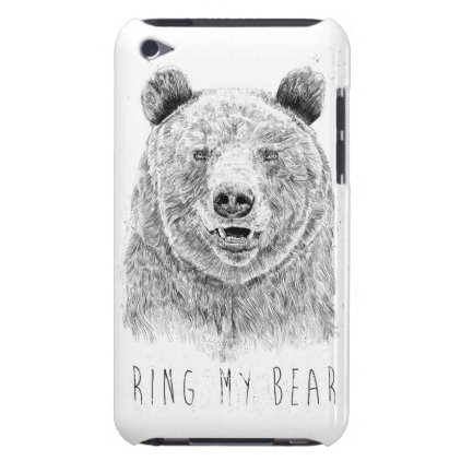 Ring my bear (bw) Case-Mate iPod touch case